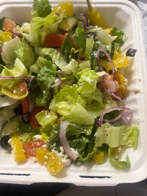 Egg & Cheese Croissant with Hash Brown.