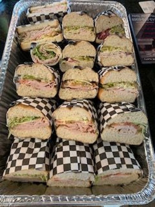 20 Mixed Sandwiches Party Tray.