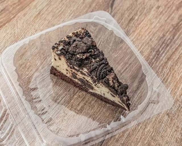Oreo Mousse Cake Slice.