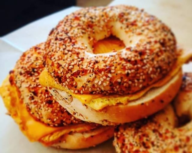 Egg and Cheese Bagel.